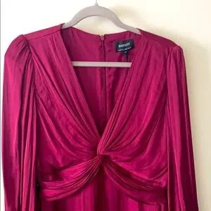 Bardot Dresses Nwt Bardot Claire Twistfront Dress Merlot